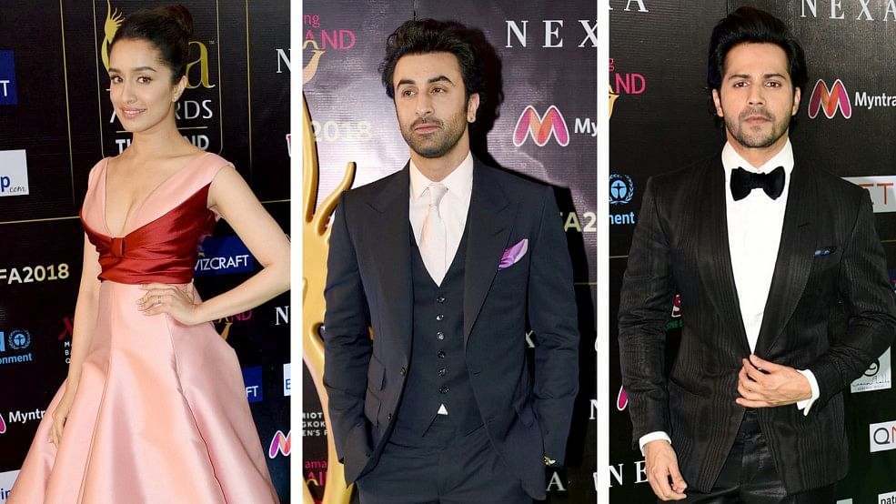 Bollywood celebrities at the 2018 IIFA Awards.