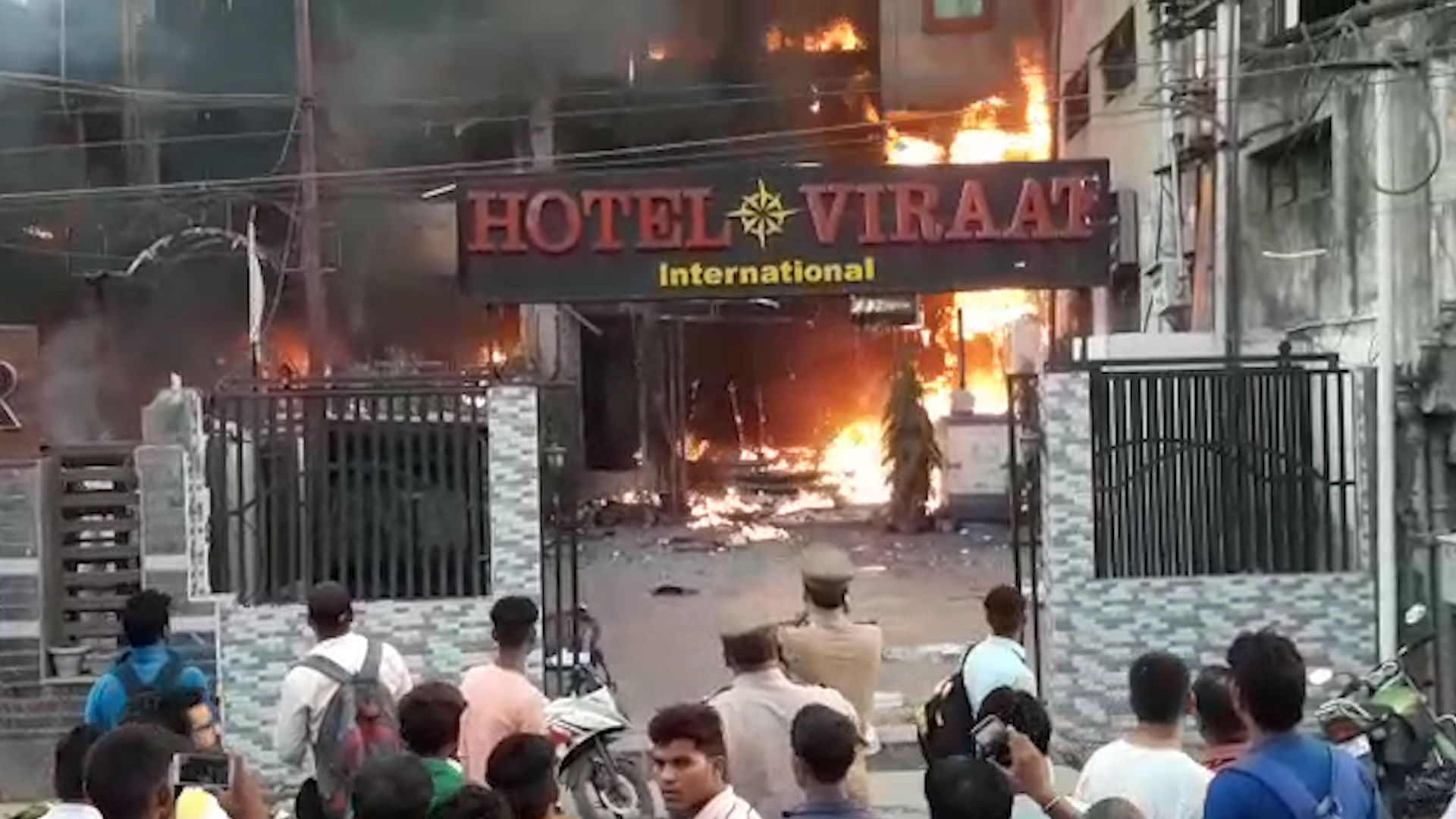A huge fire raged a hotel in Lucknow’s Charbagh area, with at least four people losing their lives.&nbsp;