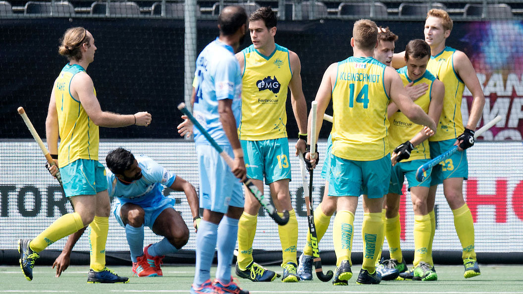 India lost to Australia in their third match of the FIH Champions Trophy hockey tournament.&nbsp;
