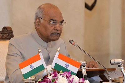 New Delhi: President Ram Nath Kovind addresses during the Conference of Governors at Rashtrapati Bhavan in New Delhi on June 4, 2018. (Photo: IANS/RB)