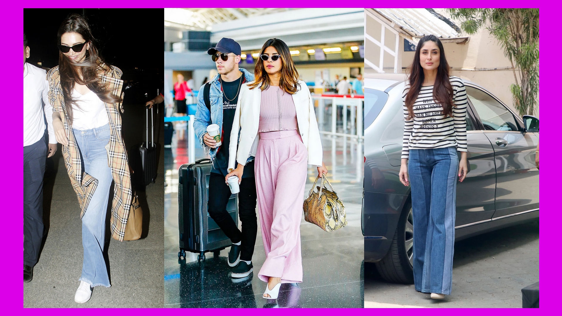 Move over skinny and distressed jeans, as we welcome the wide-leg bottoms that have officially made a comeback, as seen on Deepika Padukone, Priyanka Chopra and Kareena Kapoor.