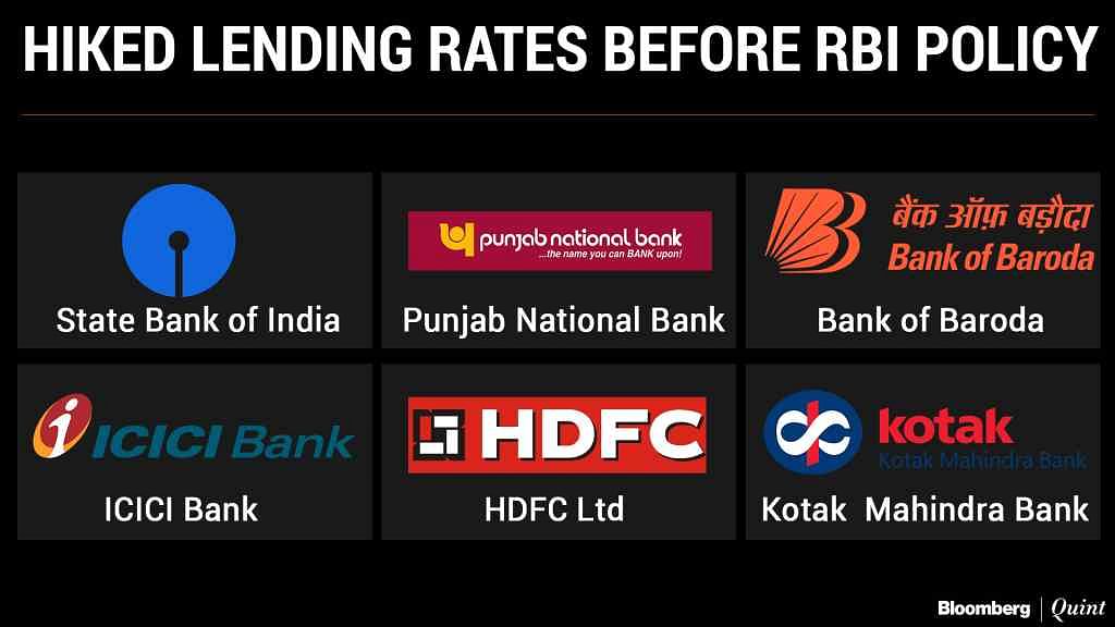 SBI, ICICI Bank and Punjab National Bank have all hiked their MCLR by 10 basis points across maturities.