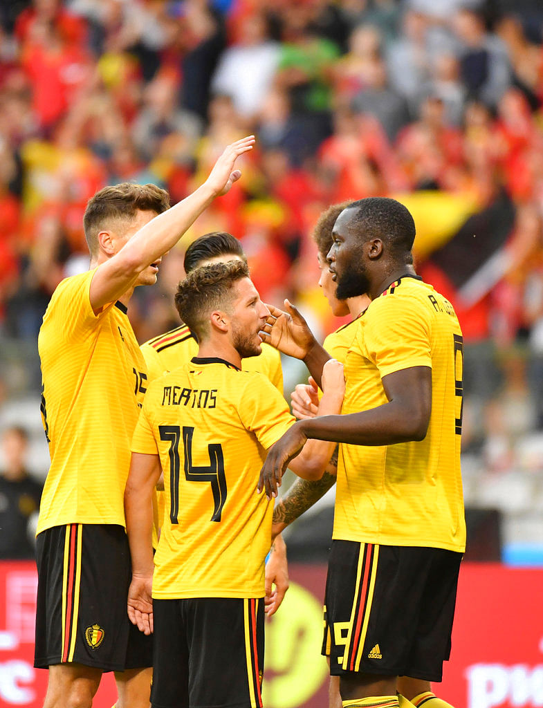 Romelu Lukaku scored twice in Belgium’s last warm-up game before the FIFA World Cup.