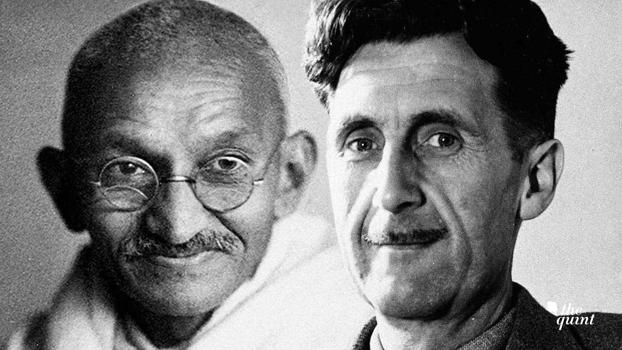 George Orwell kept aside Gandhi’s sainthood and assessed him as a plain politician.