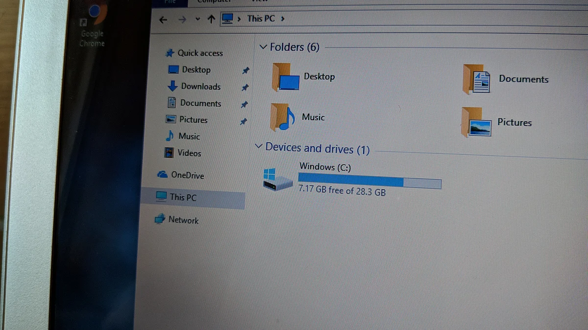 Windows on board takes a lot of space from the storage. 