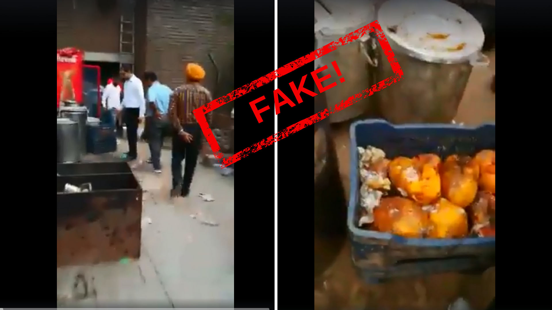 The original video was from May 2017, allegedly of a Health Department raid on Pappu Canteen, Ludhiana.