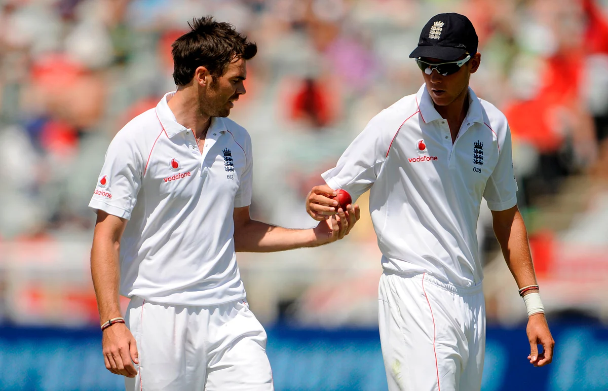 File photo of James Anderson and Stuart Broad.
