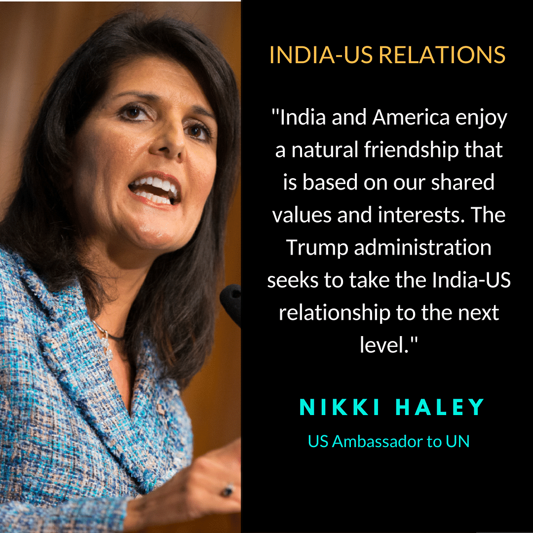 The US’ envoy to UN made a case for a strong India-US partnership & the centrality of the Indo-Pacific to the world.