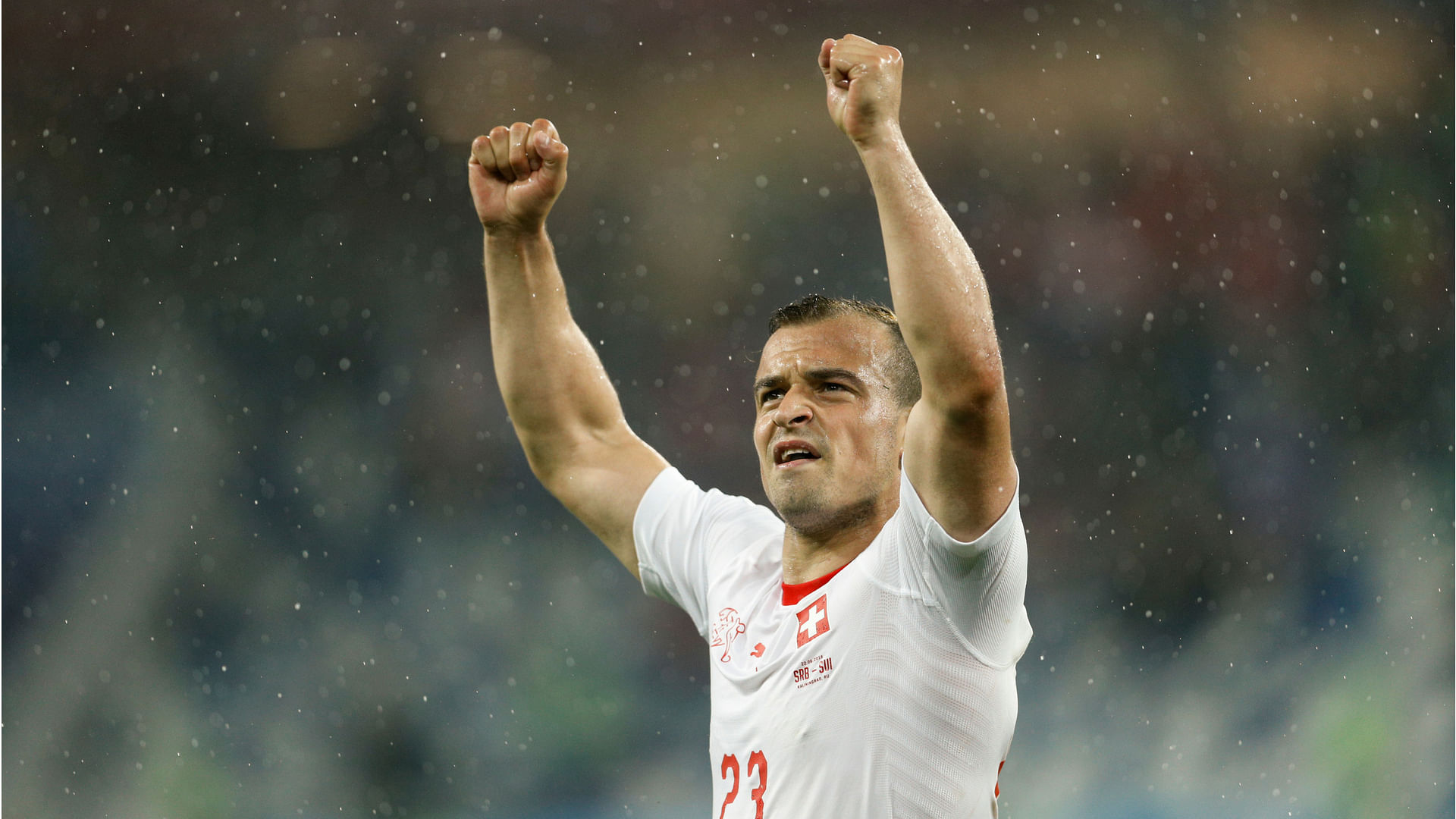 Xerdan Shaqiri proved the difference in the Switzerland-Serbia match with a 90th minute goal.