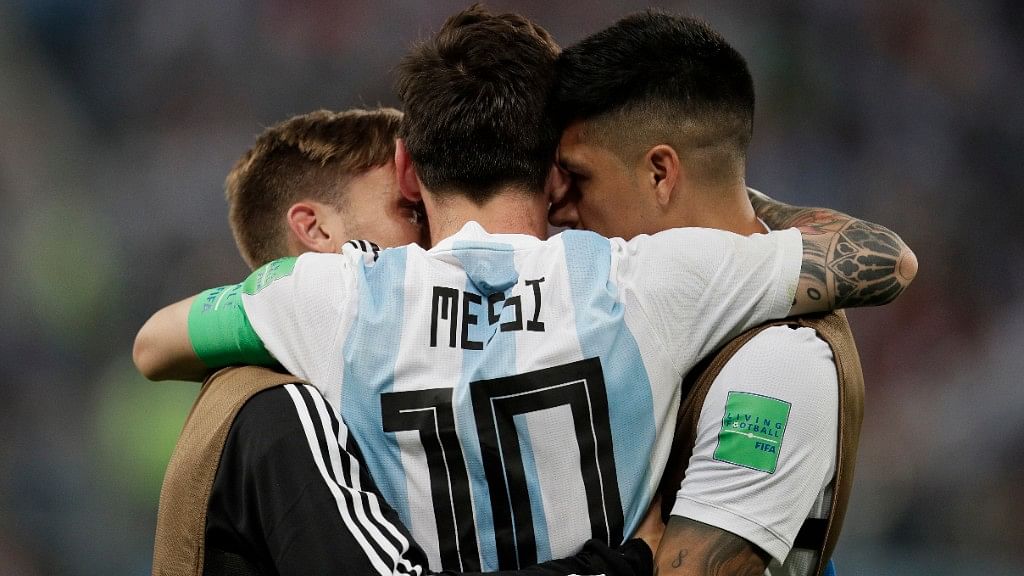 Messi  became the first man in World Cup history to score in his teens, in his 20s as well as in his 30s.