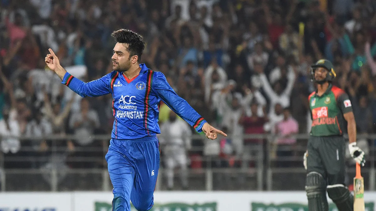 Rashid Khan ended with figures of three for 13 in three overs.