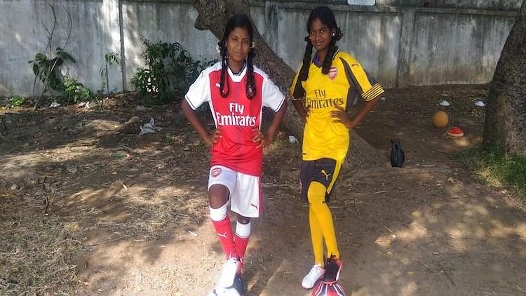 Anbarasi and her teammate Chamundeswari got featured in a video on  Arsenal’s official Facebook page.&nbsp;