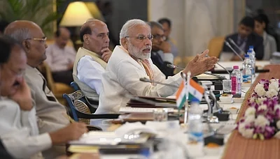 New Delhi: Prime Minister Narendra Modi addresses at the opening session of the 49th Governors’ Conference at Rashtrapati Bhavan, in New Delhi on June 4, 2018. (Photo: IANS/PIB)