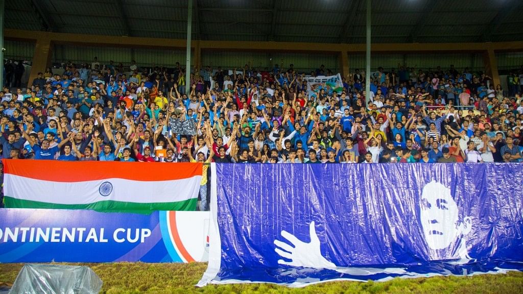 Football fans turned up in large numbers at Mumbai’s Football Arena where India defeated Kenya 3-0 in Intercontinental Cup. &nbsp;