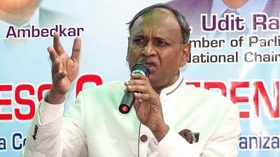 File photo of BJP MP Udit Raj.