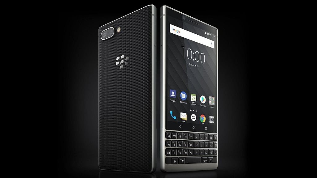 That’s the BlackBerry Key2 with keypad.&nbsp;