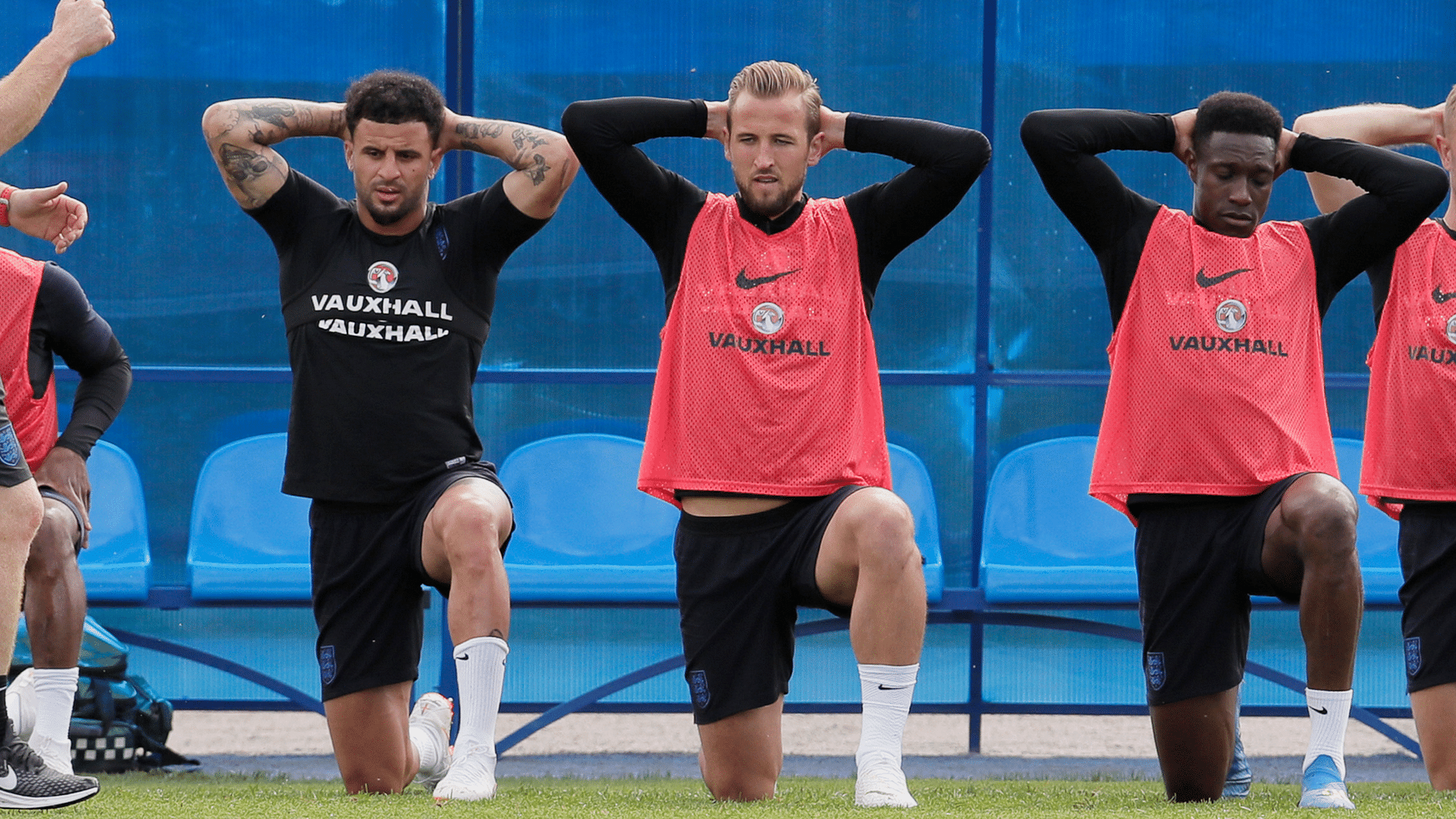 England stars Harry Kane (centre) and Daniel Sturridge (right) will be looking to capitalise on the newfound support.