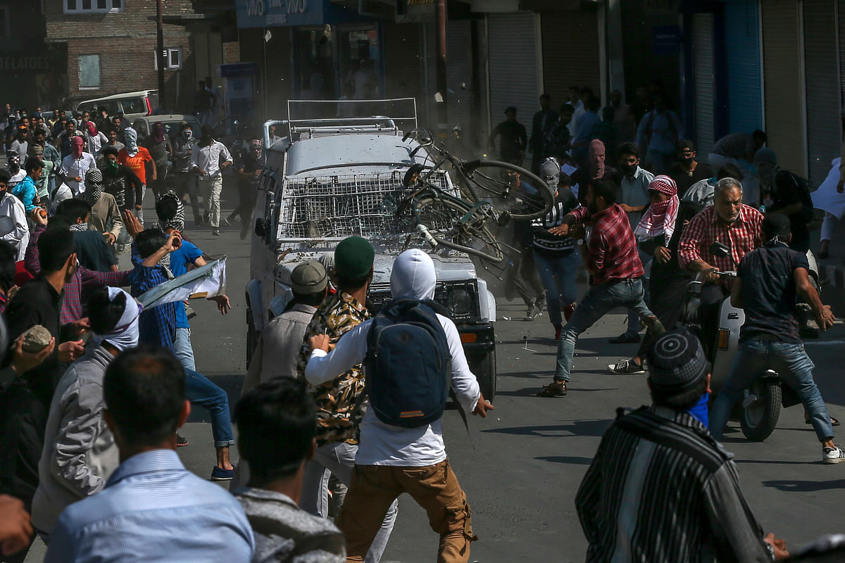 After the death of the man, clashes broke out between protesters and security forces on Saturday in Srinagar. 