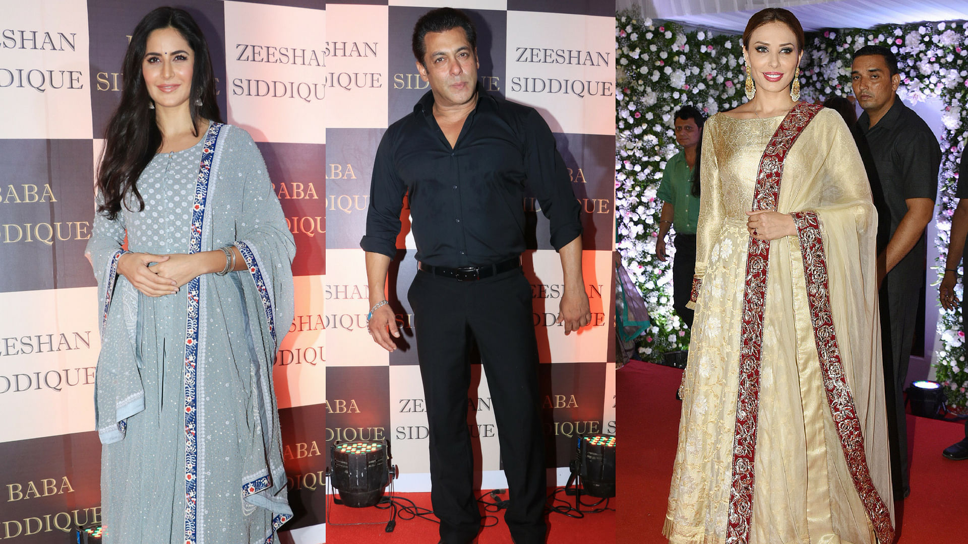 Katrina Kaif, Salman Khan and Iulia Vantur were spotted at Baba Siddique’s iftar party in Mumbai on Sunday night.