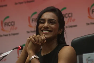 PV Sindhu. (Photo: Bidesh Manna/IANS)