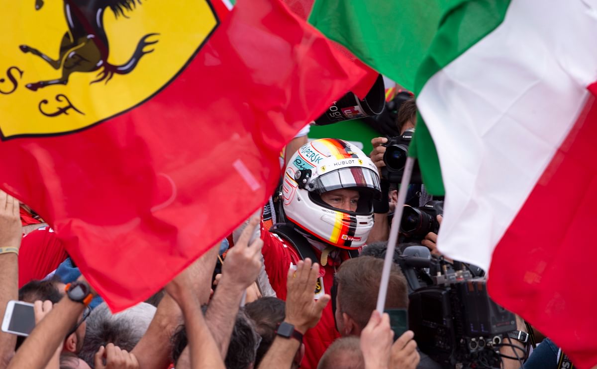 Sebastian Vettel’s win was the first for Ferrari at the track since Schumacher won three in a row from 2002-04.