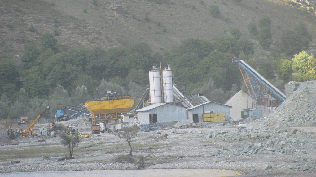 The Kishanganga project site in 2012.