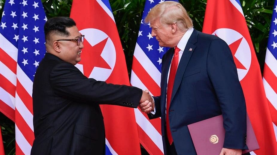  North Korea leader Kim Jong Un and US President Donald Trump shake hands.<a href="mailto:?subject=Summit%20with%20Kim%20is%20boosting%20Trump%27s%20confidence%20%E2%80%93%20that%20might%20not%20be%20a%20good%20thing%20%E2%80%94%20The%20Conversation&amp;body=Hi.%20I%20found%20an%20article%20that%20you%20might%20like%3A%20%22Summit%20with%20Kim%20is%20boosting%20Trump%27s%20confidence%20%E2%80%93%20that%20might%20not%20be%20a%20good%20thing%22%20%E2%80%94%20http%3A%2F%2Ftheconversation.com%2Fsummit-with-kim-is-boosting-trumps-confidence-that-might-not-be-a-good-thing-97984"><i><br></i></a>