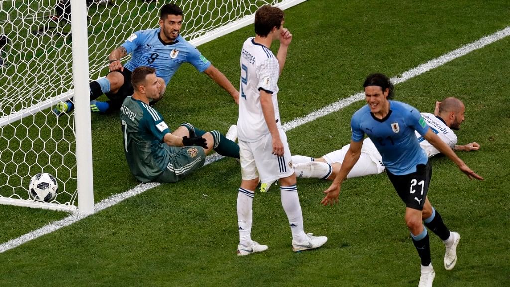 Suarez opened the scoring in the 10th minute with his seventh World Cup goal.
