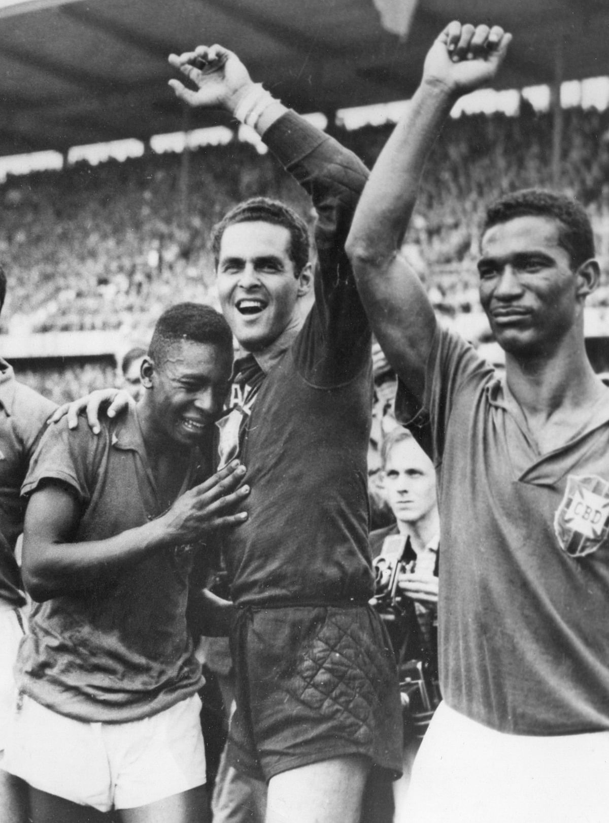 Present at each World Cup since its start in 1930, 17-year-old Pele finally helped Brazil win the World Cup in 1958