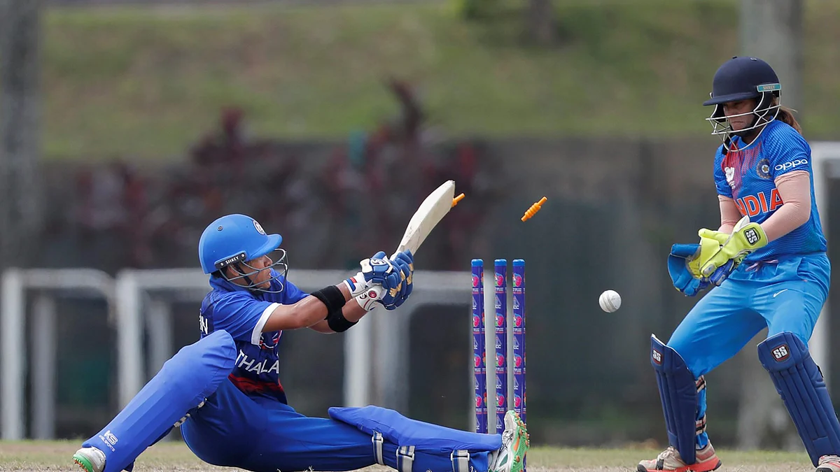 Kuala Lumpur: Thailand skipper Sornnarin Tippoch gets bowled out against India during Asia Cup 2018, in Kuala Lumpur, Malaysia on Monday, June 04, 2018.