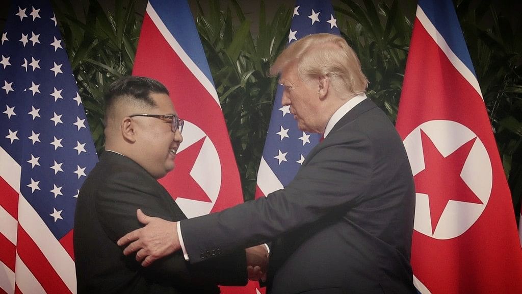 The sitting leaders of the US, the world’s largest superpower, and North Korea, an international pariah, have met for the  first time.
