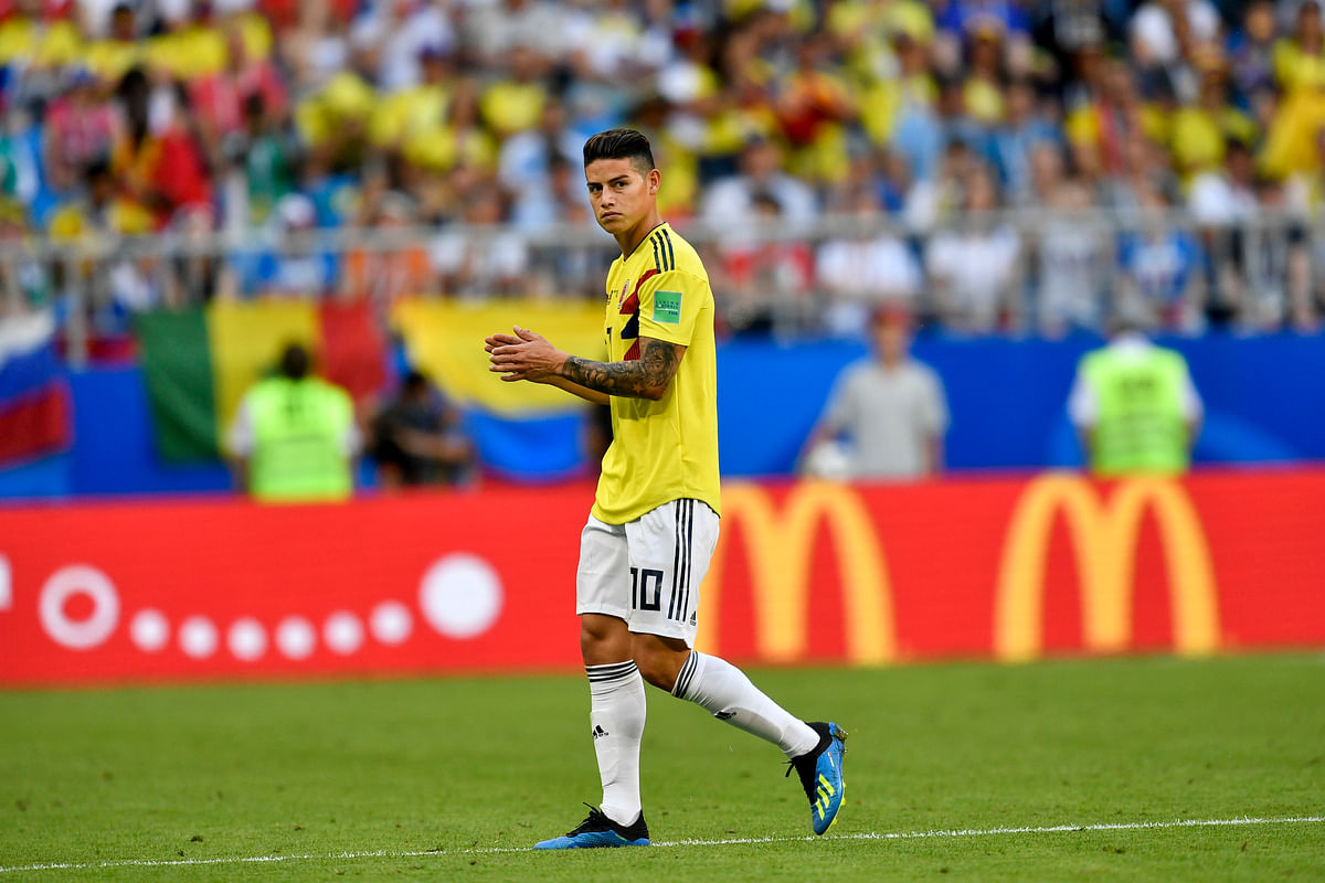 Colombia’s star James Rodriguez was substituted in the 31st minute of the team’s 1-0 victory over Senegal.