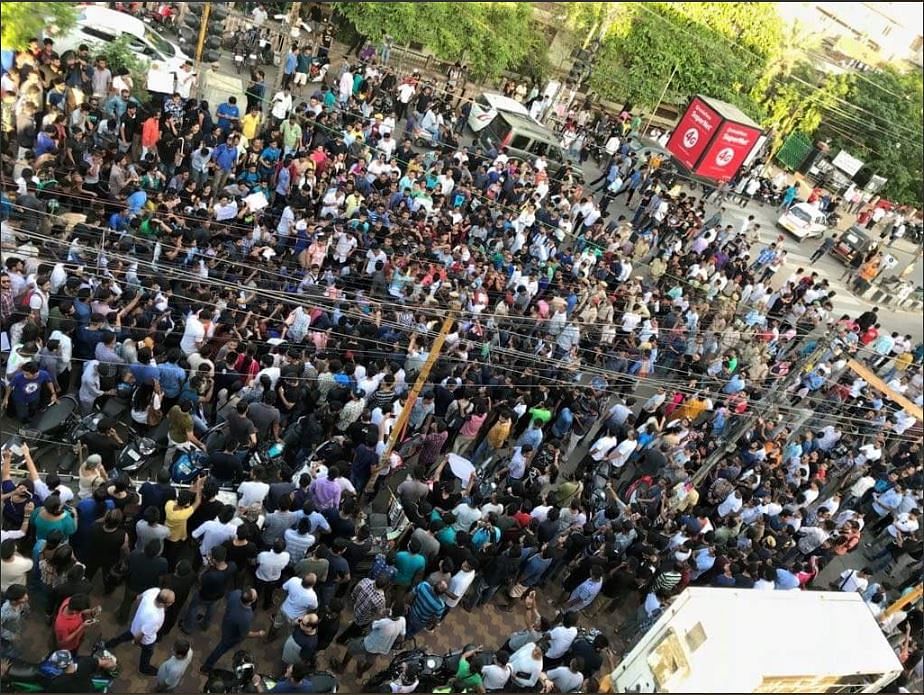 Nearly 60,000 people turned up to protest against the lynching of the two youths.