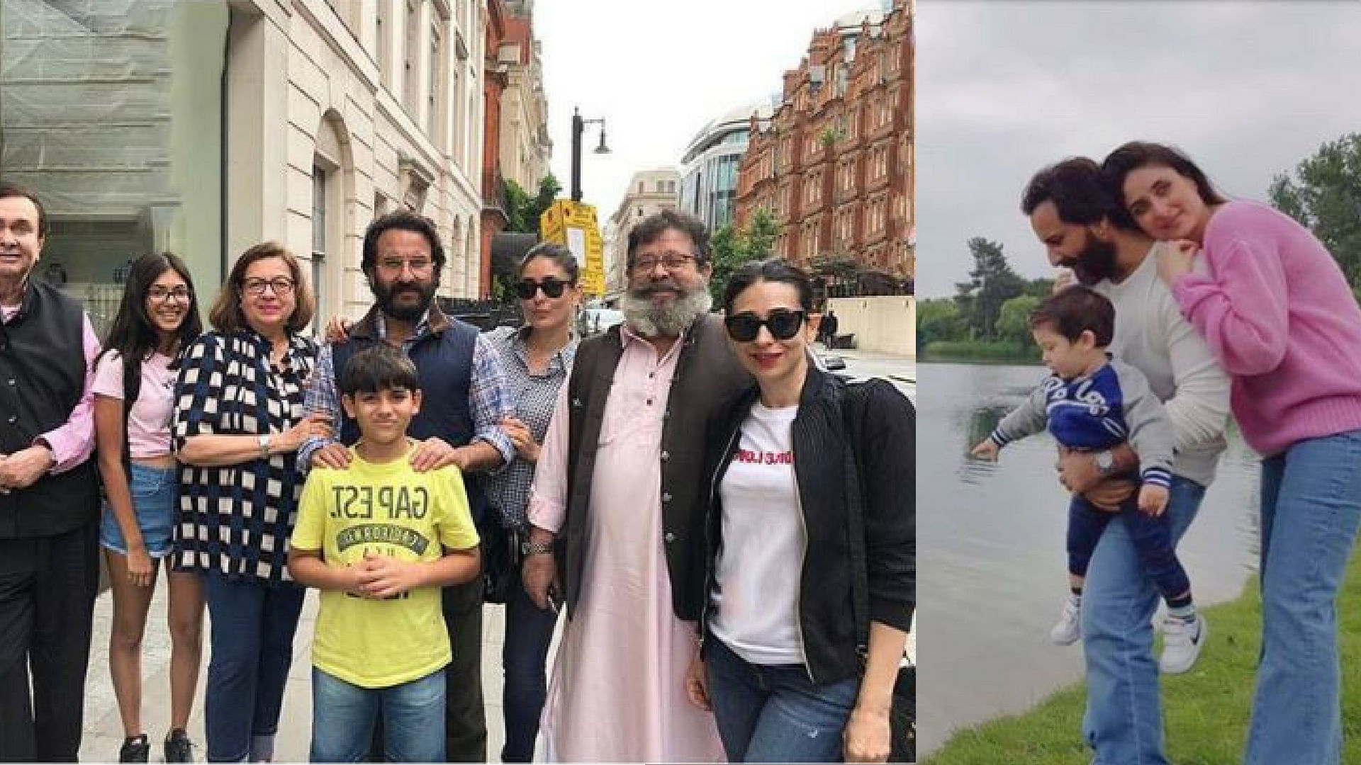 The Kapoor family holidaying in London.