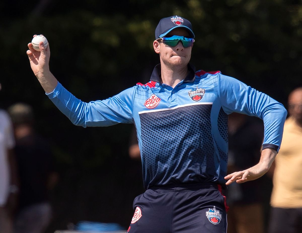 Playing his first match since being banned for ball tampering, Steve Smith scored 61 runs in the Canada T20 league.