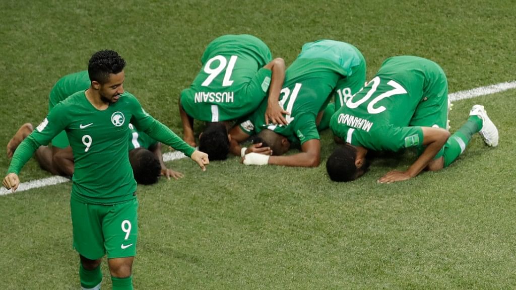 Saudi Arabia finished third in the group standings, scoring their only goals of the tournament.
