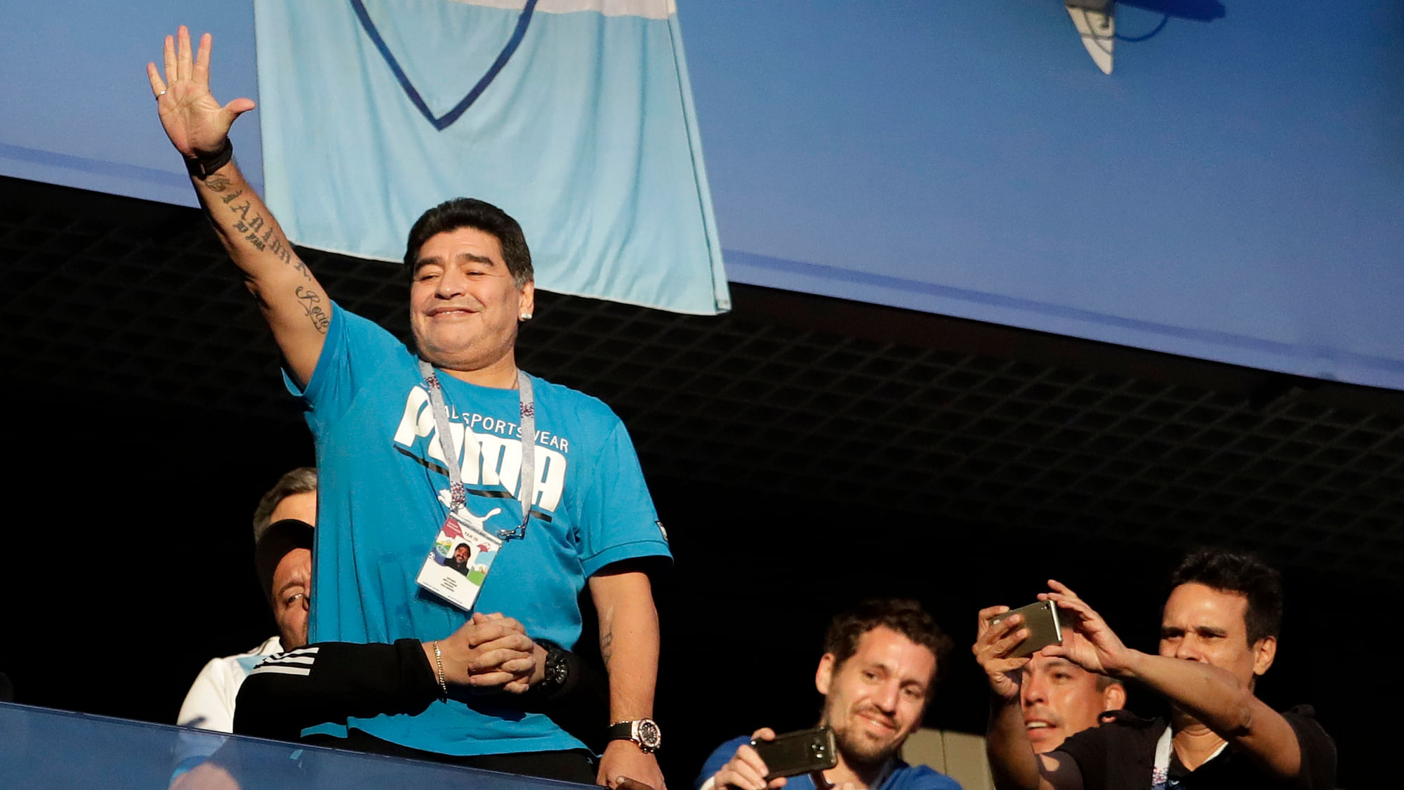 Diego Maradona was at his animated (and agitated) best during Argentina’s final group game against Nigeria.