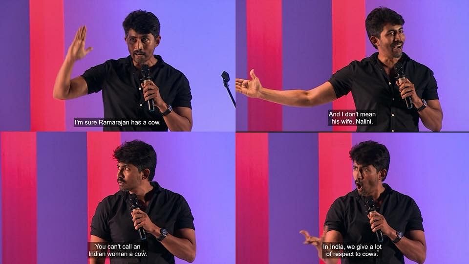 Stand-up comedian Karthik Kumar’s show on Amazon Prime has been receiving mixed reactions –laughs and controversies.