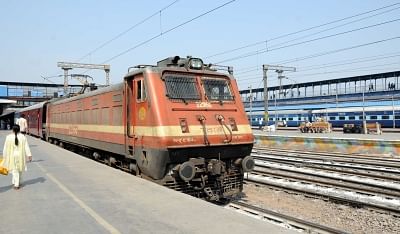 An engine of Indian Railways at New Delhi Railway Station. (File Photo: IANS)