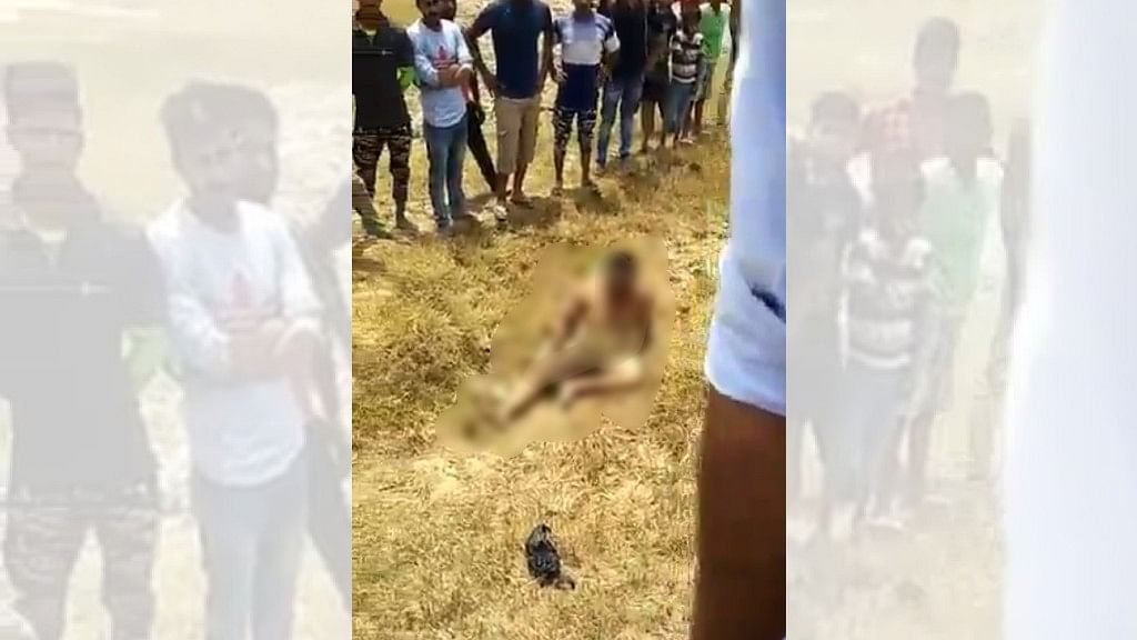 A video of the victim in the Hapur lynching which was recorded and circulated on social media.