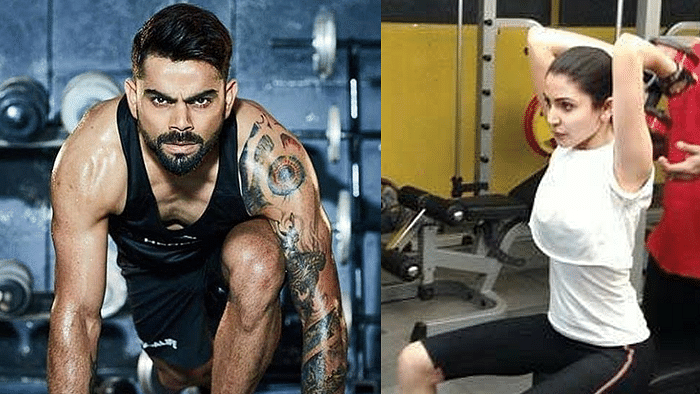 Virat Kohli and Anushka Sharma set couple ‘gym’ goals.&nbsp;