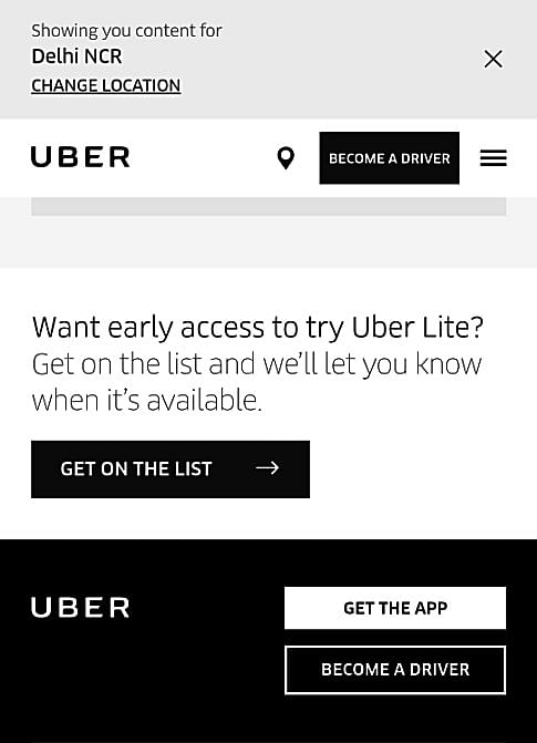 Uber has launched Lite version of its app which will run on 99 percent Android devices selling in India.
