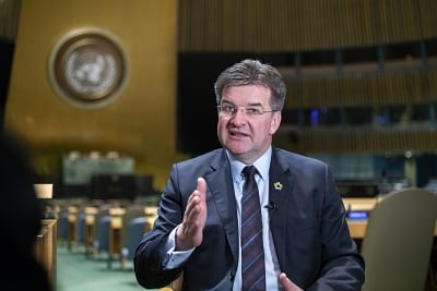 United Nations General Assembly (UNGA) Miroslav Lajcak (Xinhua/Li Muzi/IANS)