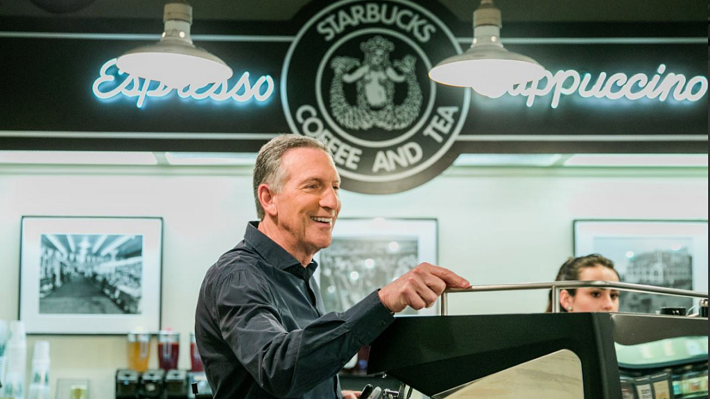 Howard Schultz to step down as Starbucks CEO.