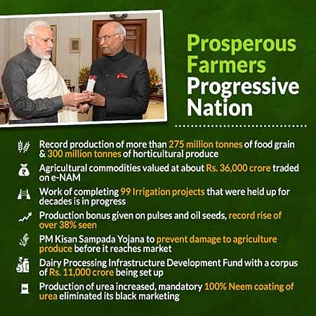 The BJP had earlier released an advertorial, claiming several achievements under prime minister Narendra Modi.