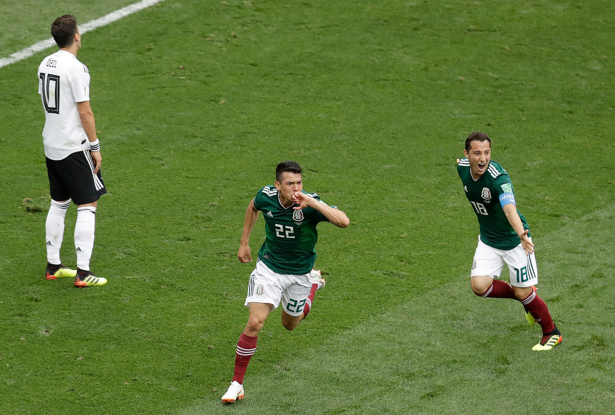 Mexico’s Hirving Lozano scored the winner as Germany lost a World Cup opener for the first time since 1982. 