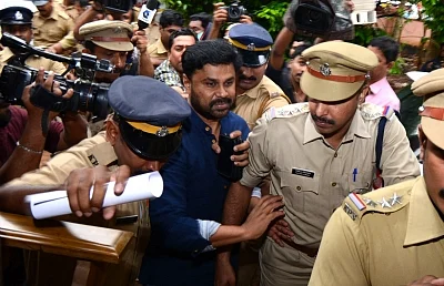 Kochi: Malayalam actor Dileep being taken to Aluva jail on July 11, 2017. Malayalam actor Dileep was arrested by police regarding an abduction case of an actress at Aluva in Kochi.