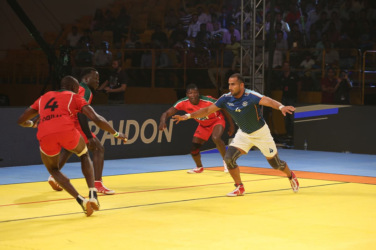 World champions India cruised to a 48-19 win over Kenya in Dubai on Saturday.