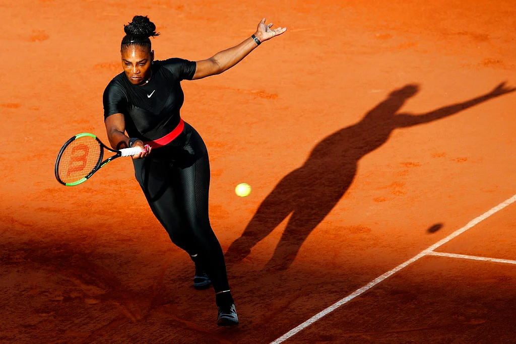 Serena Williams in action.