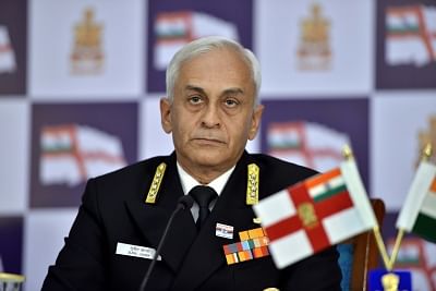 Navy chief Admiral Sunil Lanba. (File Photo: IANS)